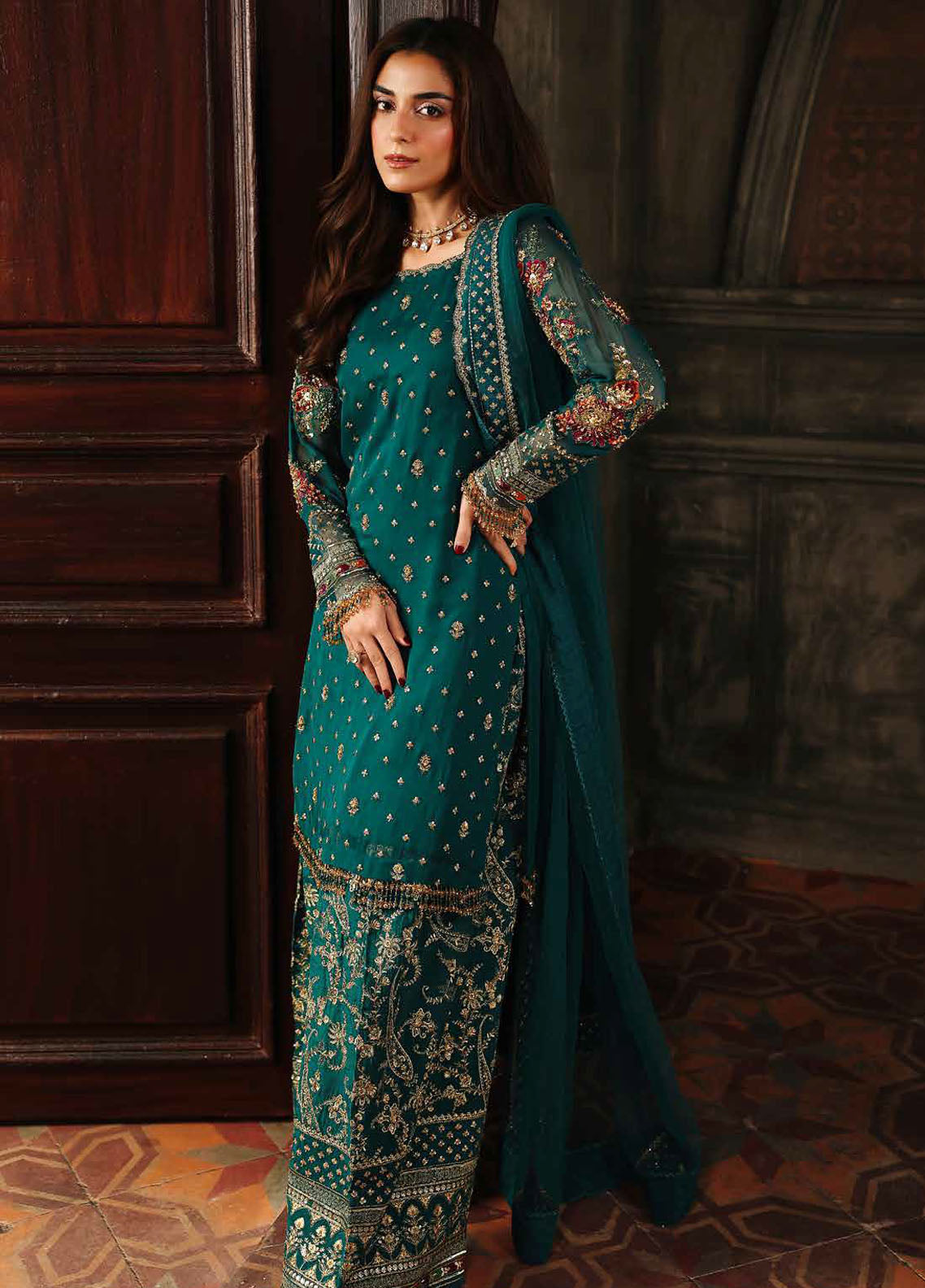 Dastan E Jashan by Charizma Embroidered Chiffon Suits Unstitched 4 Piece CRZ25DF DJW5-04