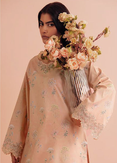 Daffodils by Seran Embroidered Lawn Suits Unstitched 2 Piece SN25DL D-08 Layana