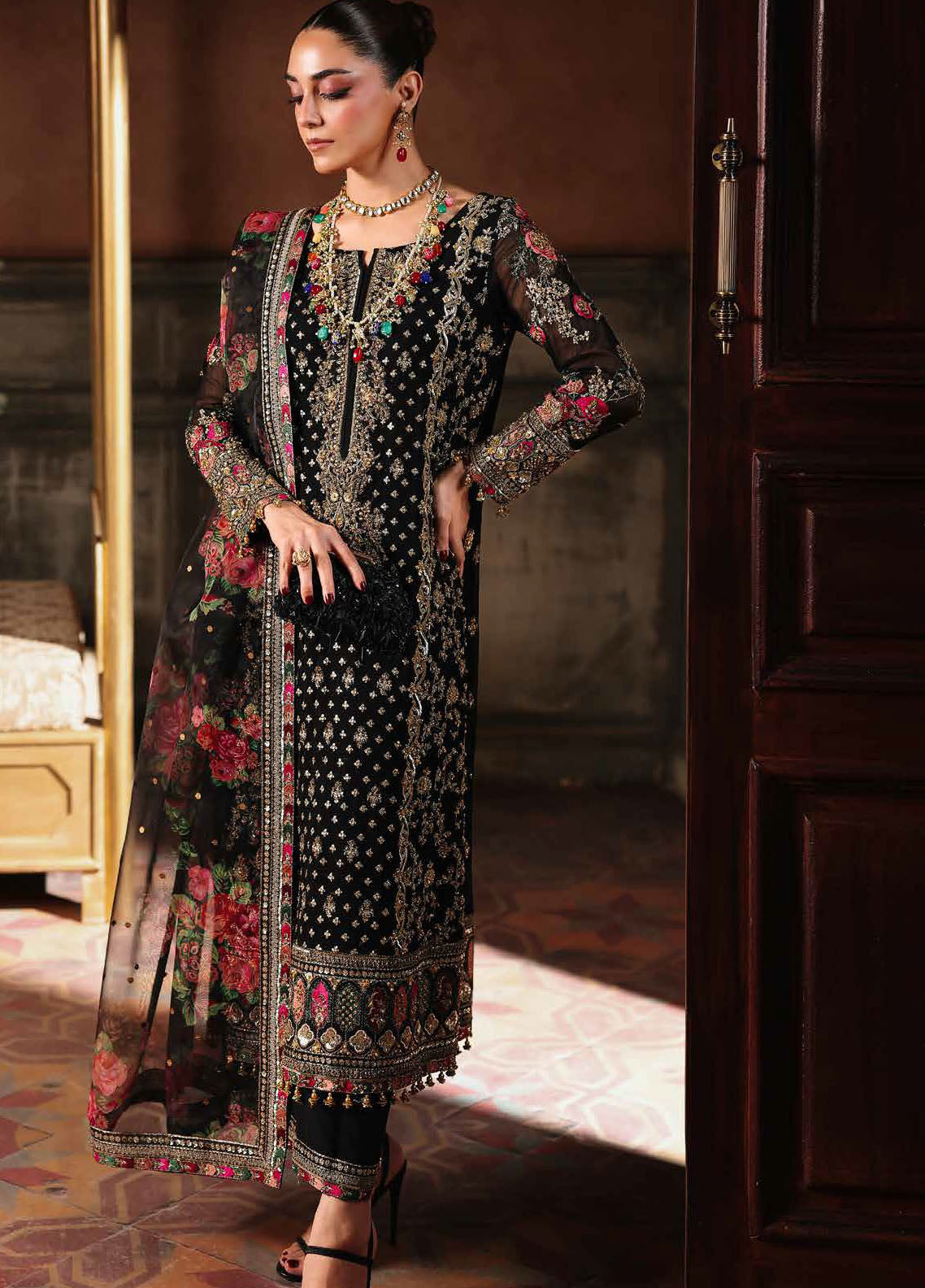Dastan E Jashan by Charizma Embroidered Chiffon Suits Unstitched 4 Piece CRZ25DF DJW5-05