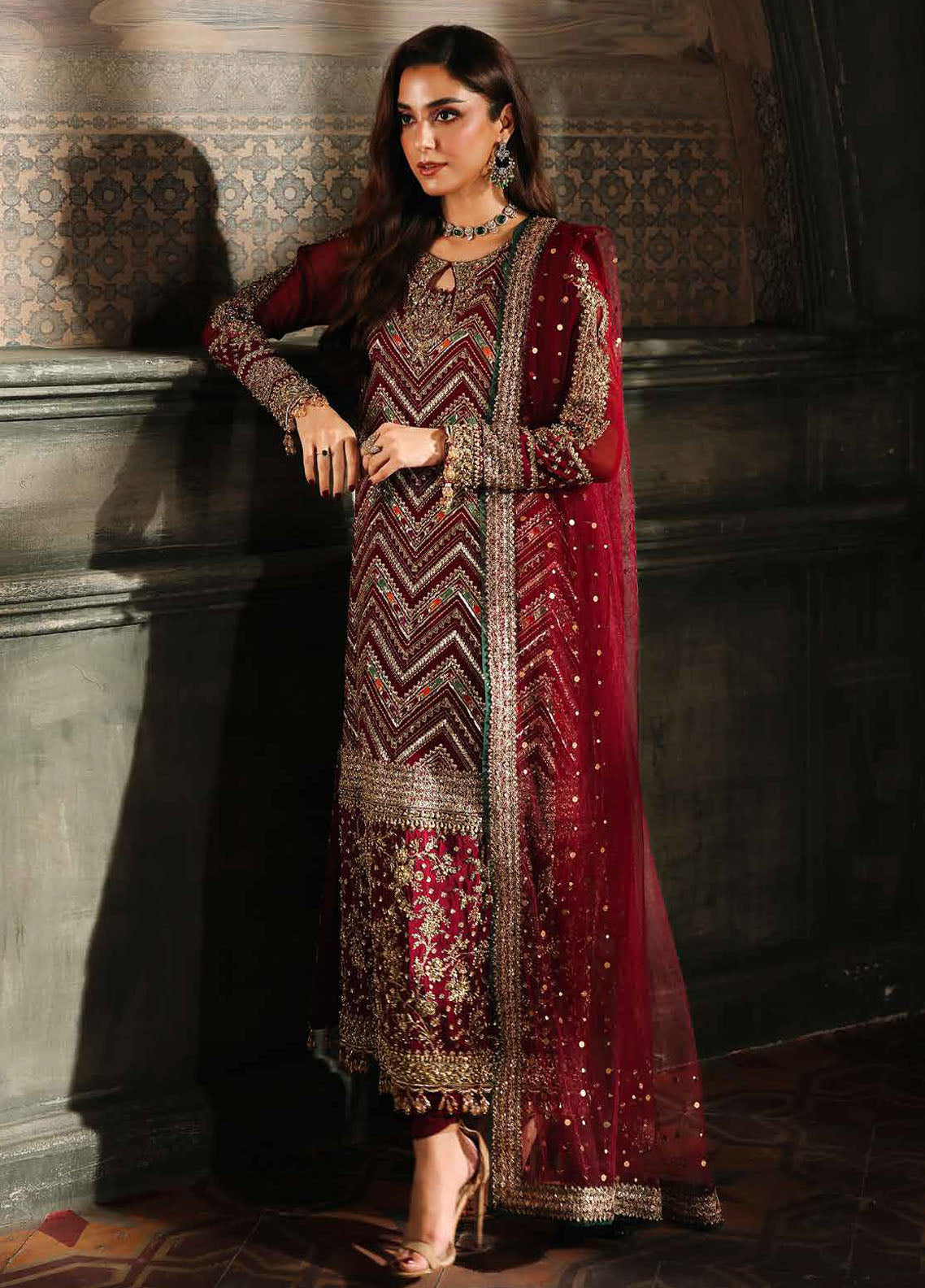 Dastan E Jashan by Charizma Embroidered Chiffon Suits Unstitched 4 Piece CRZ25DF DJW5-03