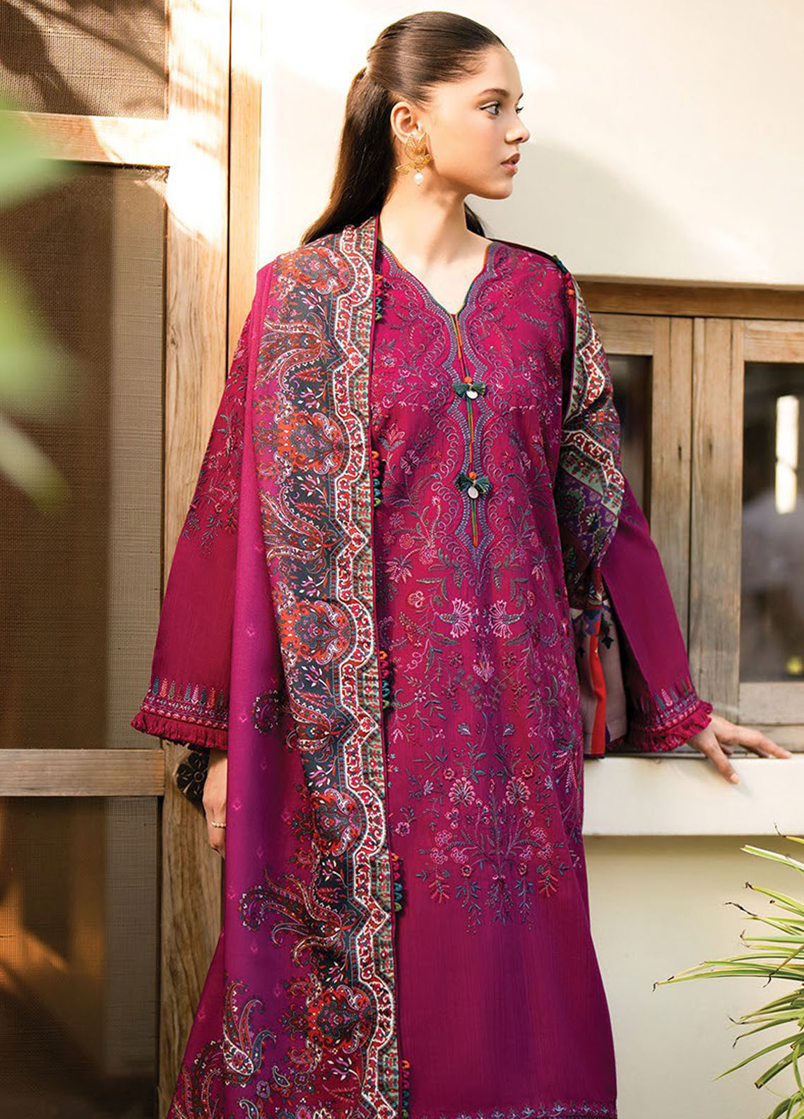 Dhoop Kinaray by Xenia Formals Unstitched Winter Collection 2024 D-04 Sumbul