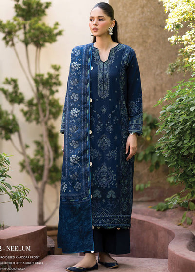 Dhoop Kinaray by Xenia Formals Unstitched Winter Collection 2024 D-02 Neelum