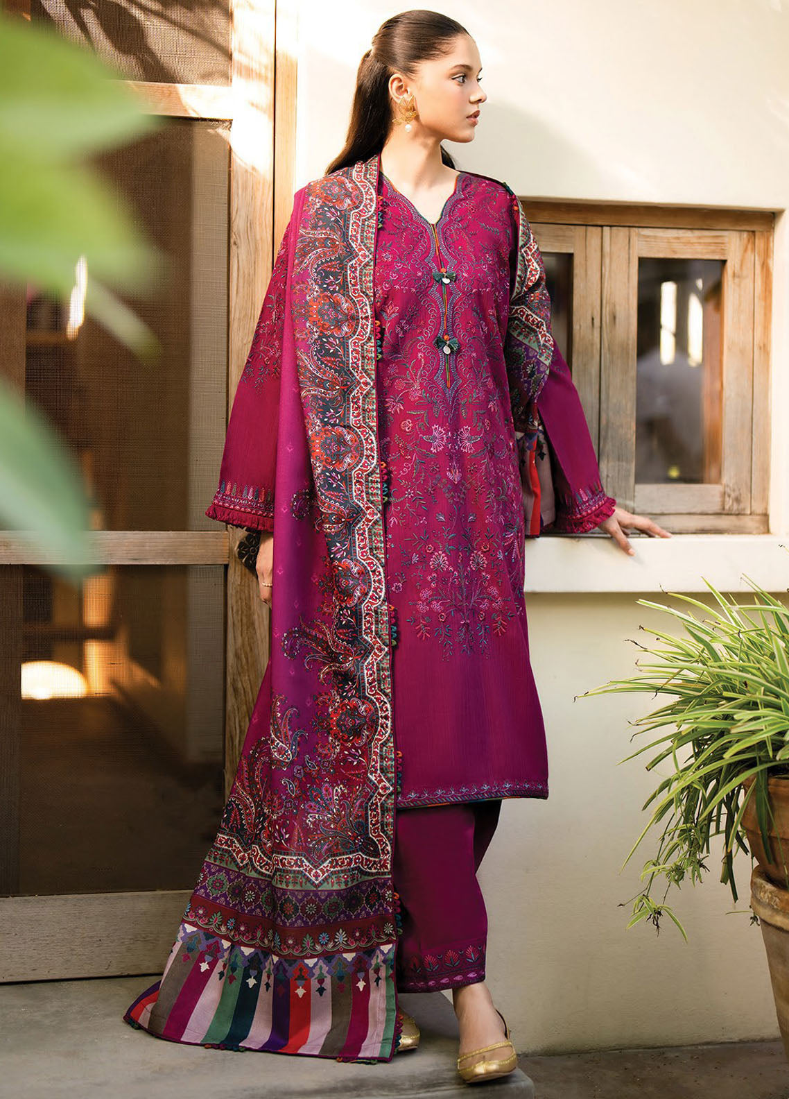 Dhoop Kinaray by Xenia Formals Unstitched Winter Collection 2024 D-04 Sumbul