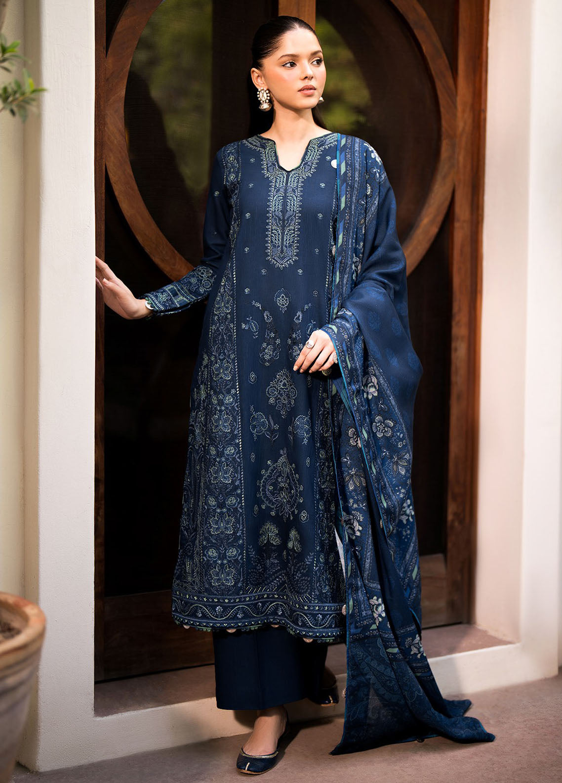 Dhoop Kinaray by Xenia Formals Unstitched Winter Collection 2024 D-02 Neelum