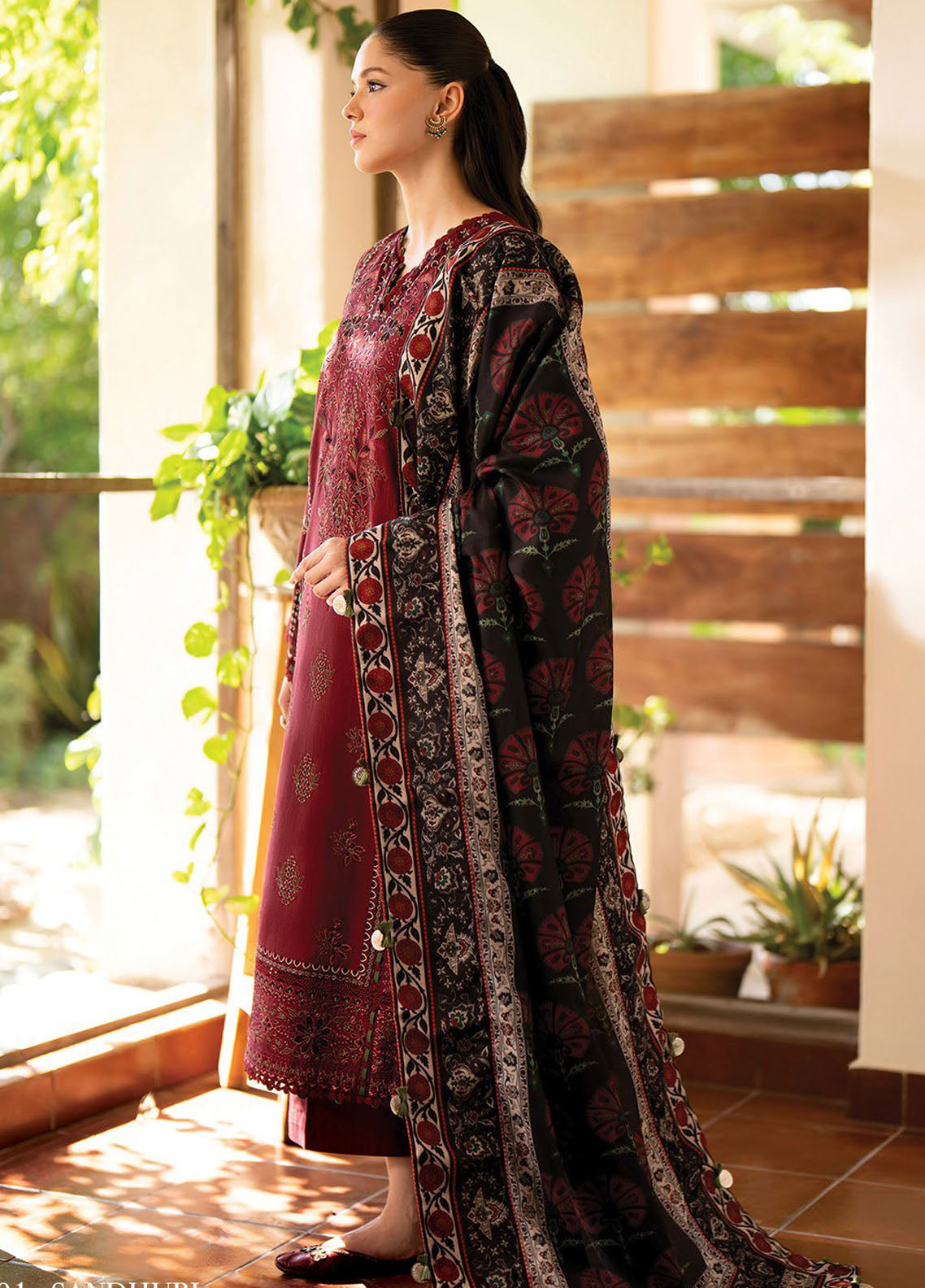 Dhoop Kinaray by Xenia Formals Unstitched Winter Collection 2024 D-01 Sandhuri