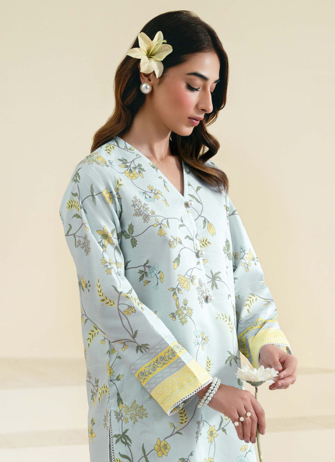 Daffodils by Seran Spring Summer Lawn Collection 2024 D-10 Cleo