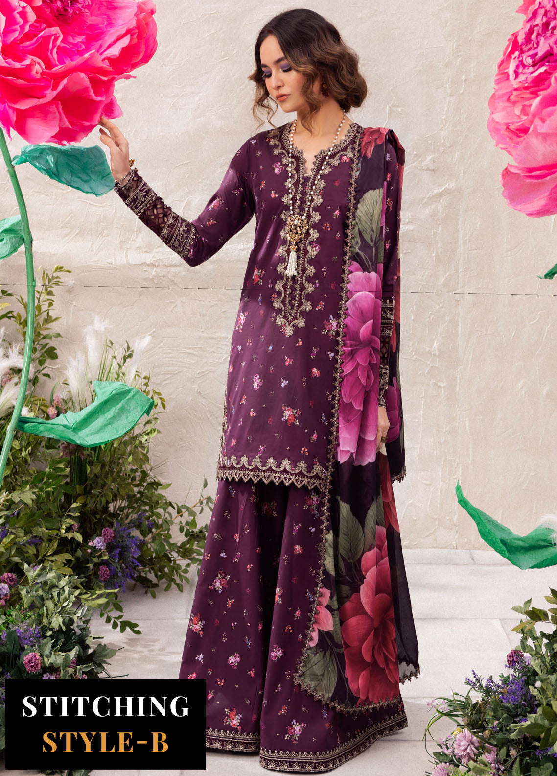 Dahlia by Iznik Unstitched Lawn Collection 2024 DL-06 Tranquil