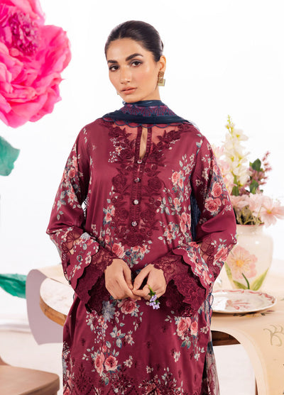 Dahlia by Iznik Unstitched Lawn Collection 2024 DL-11 Solistice