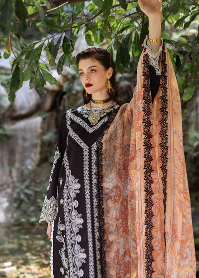 Dahlia by Roheenaz Unstitched Embroidered Lawn Collection 2024 D-05B Celandine