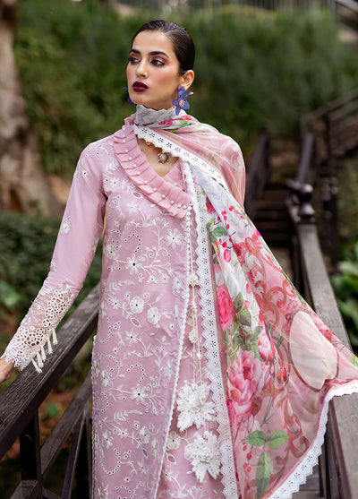 Dahlia by Roheenaz Unstitched Embroidered Lawn Collection 2024 D-08A Lily