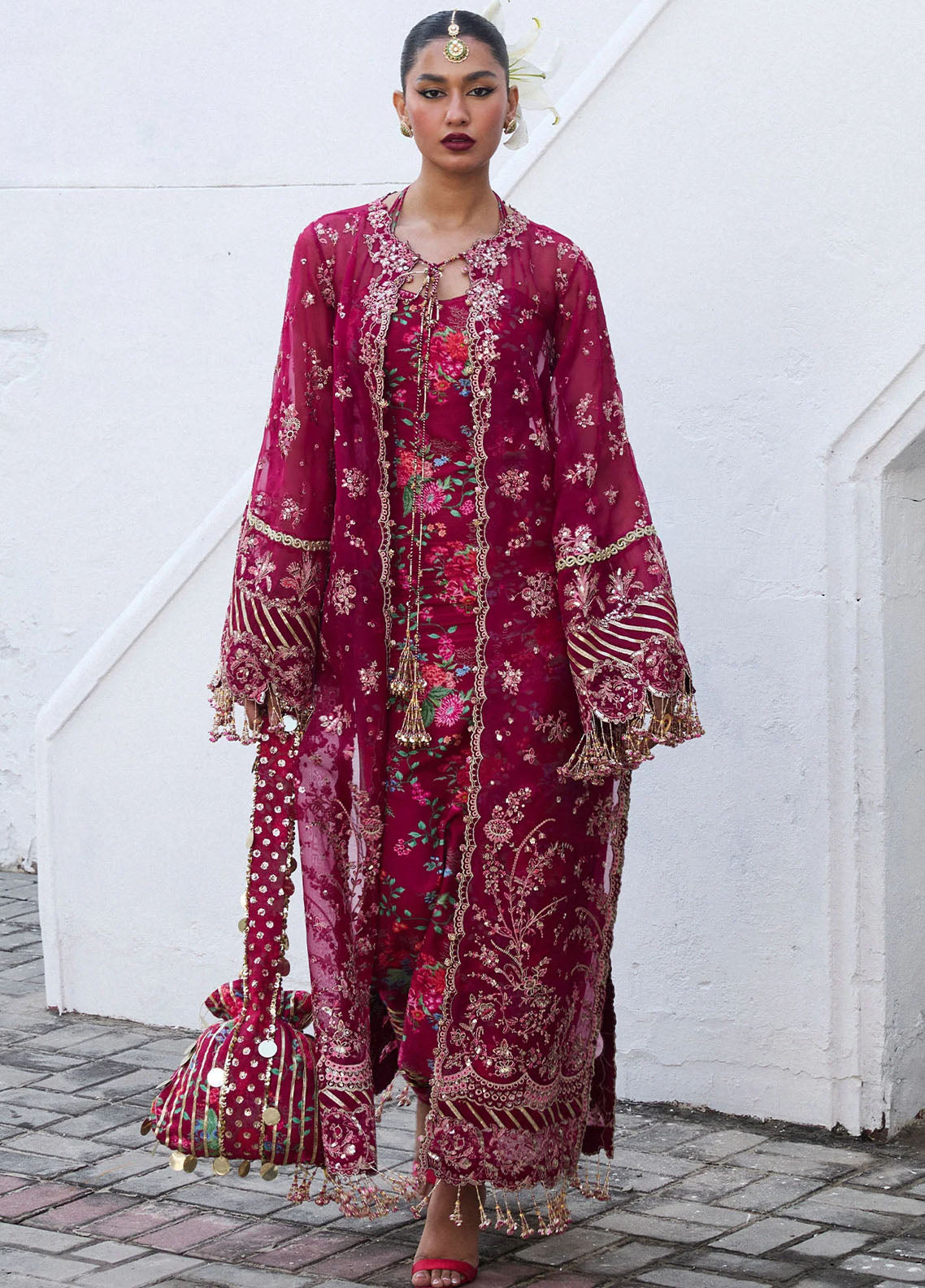 Darling by Hussain Rehar Embroidered Suit Unstitched 4 Piece Maher