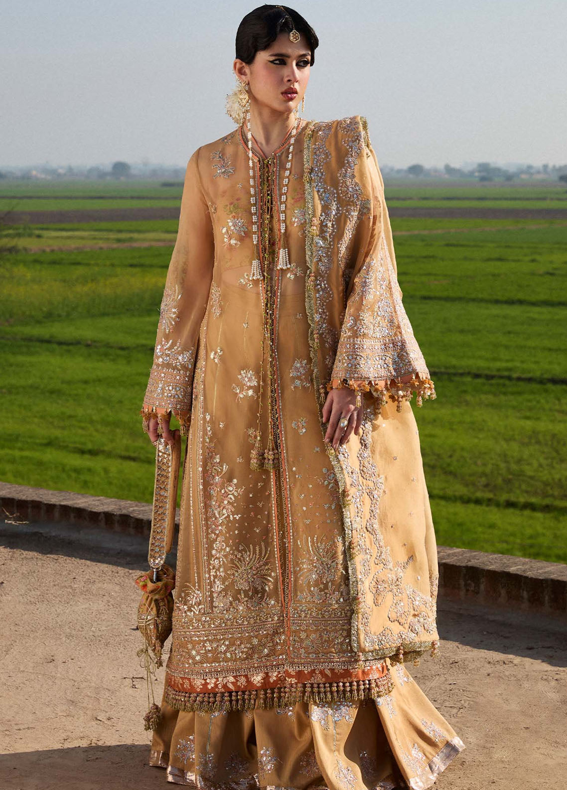 Darling by Hussain Rehar Embroidered Suit Unstitched 4 Piece Sundal