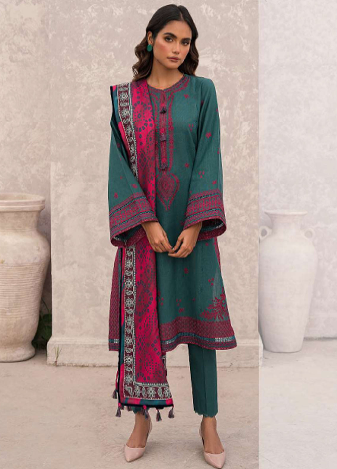 Dastak By Jazmin Unstitched Fall Winter Collection 2023 D-10 Farozaan