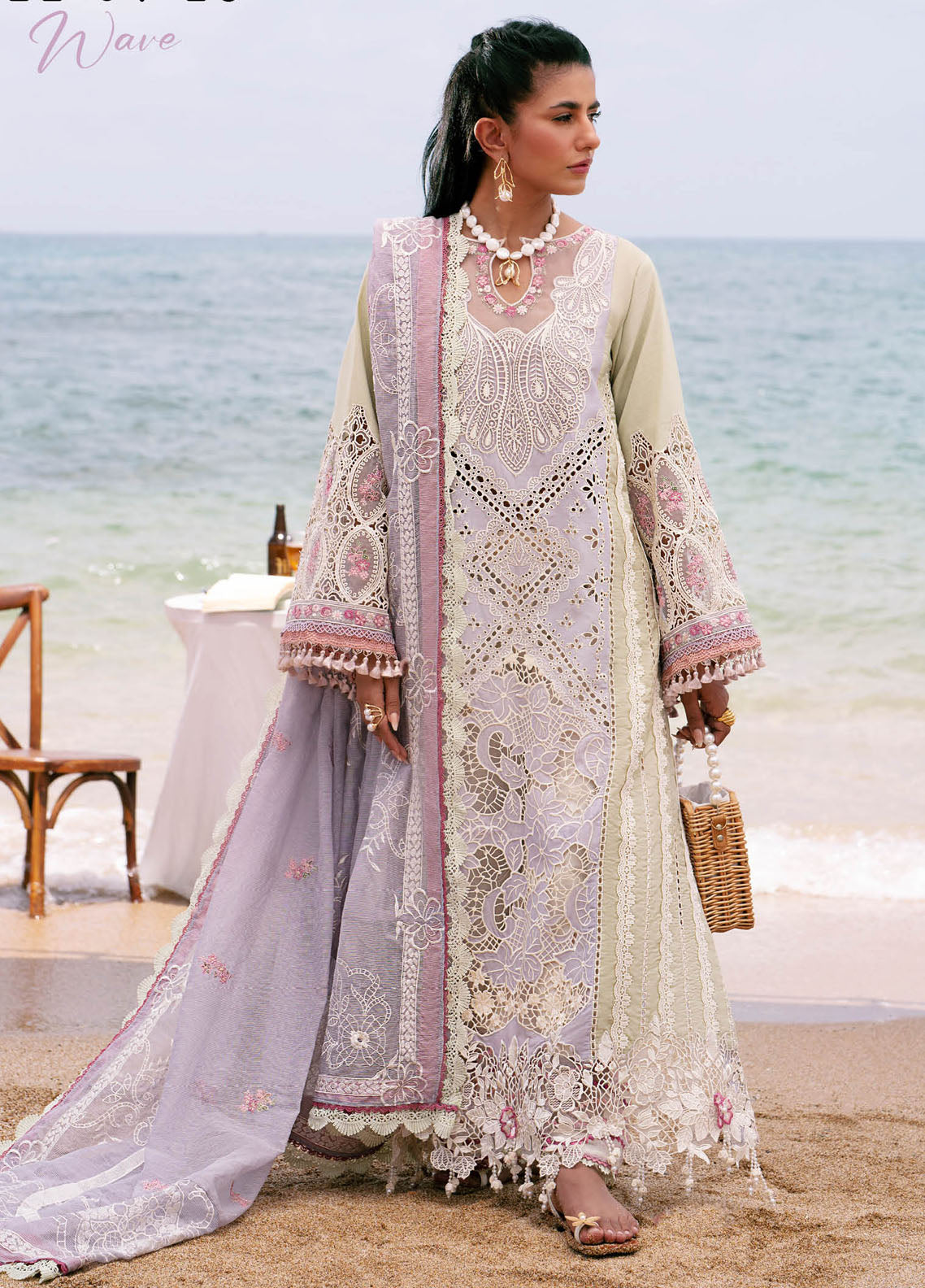 Dastan by AJR Couture Luxury Lawn Collection 2025 ALL-01 Wave