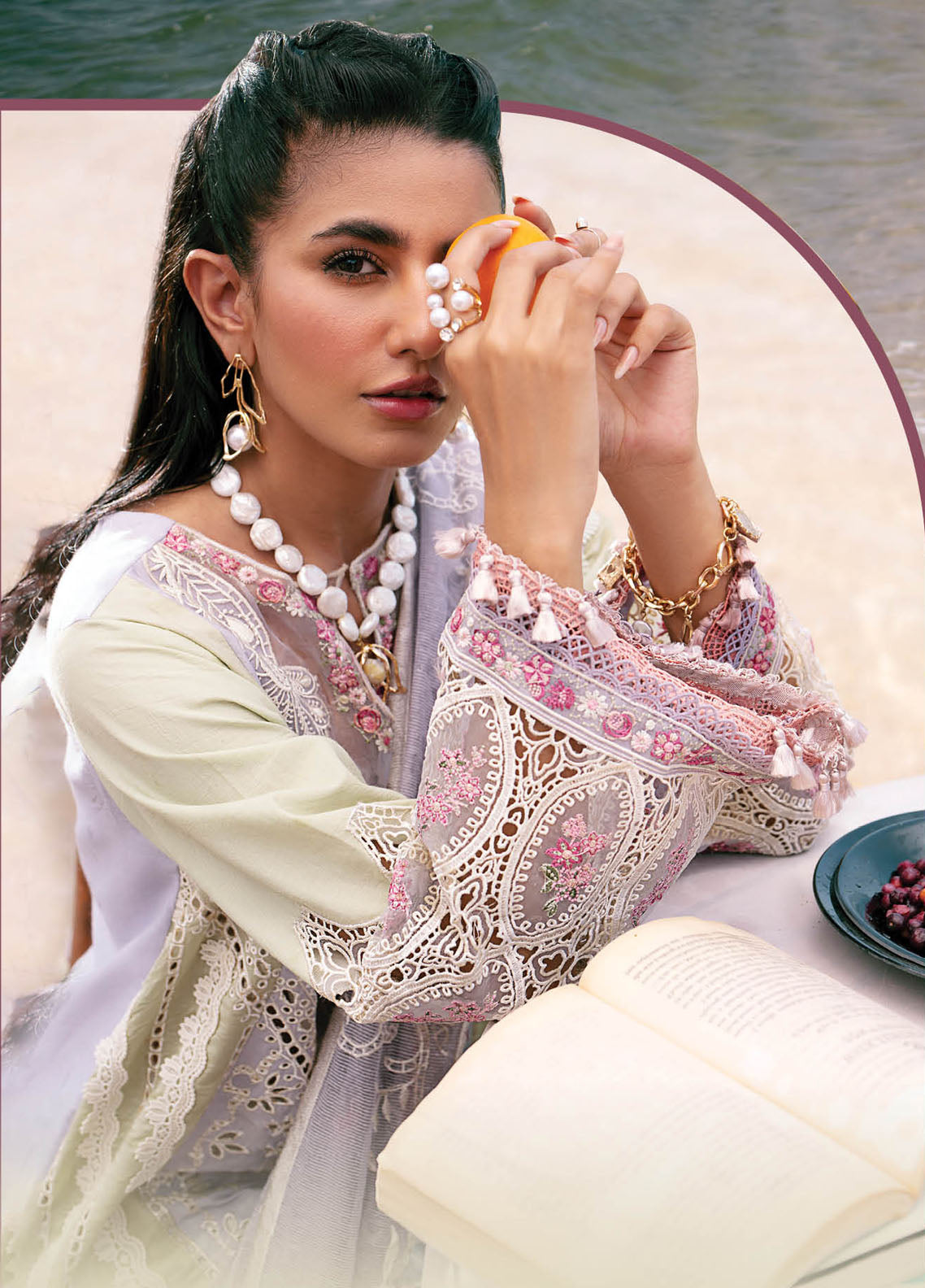 Dastan by AJR Couture Luxury Lawn Collection 2025 ALL-01 Wave