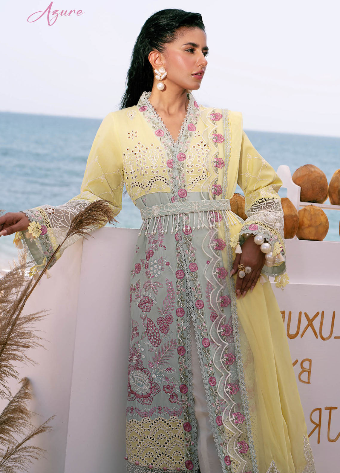 Dastan by AJR Couture Luxury Lawn Collection 2025 ALL-03 Azure