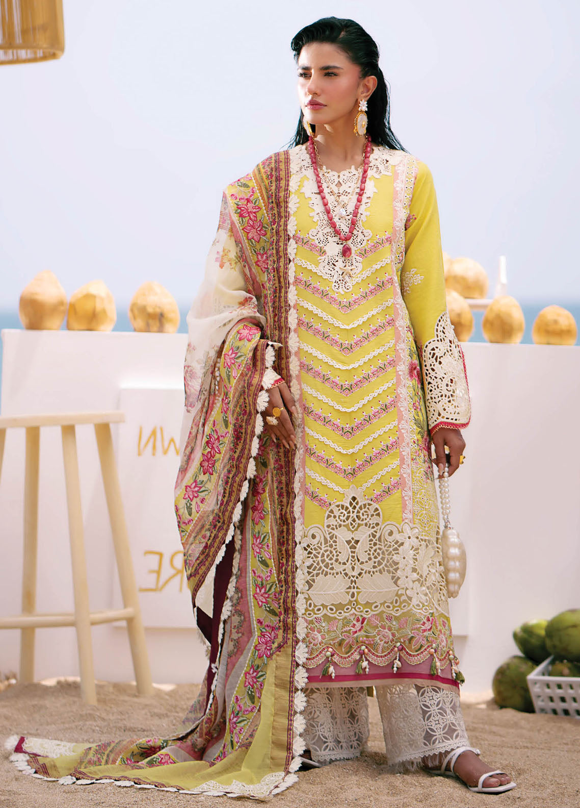 Dastan by AJR Couture Luxury Lawn Collection 2025 ALL-06 Sunset