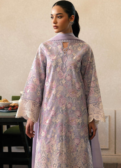 Daybreak by Afrozeh Embroidered Lawn Suits Unstitched 3 Piece AF25DB D-06 Dust Lit