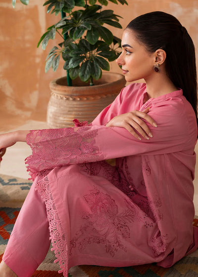 Declare Pret Embroidered Lawn 2 Piece Suit P1056-Pink