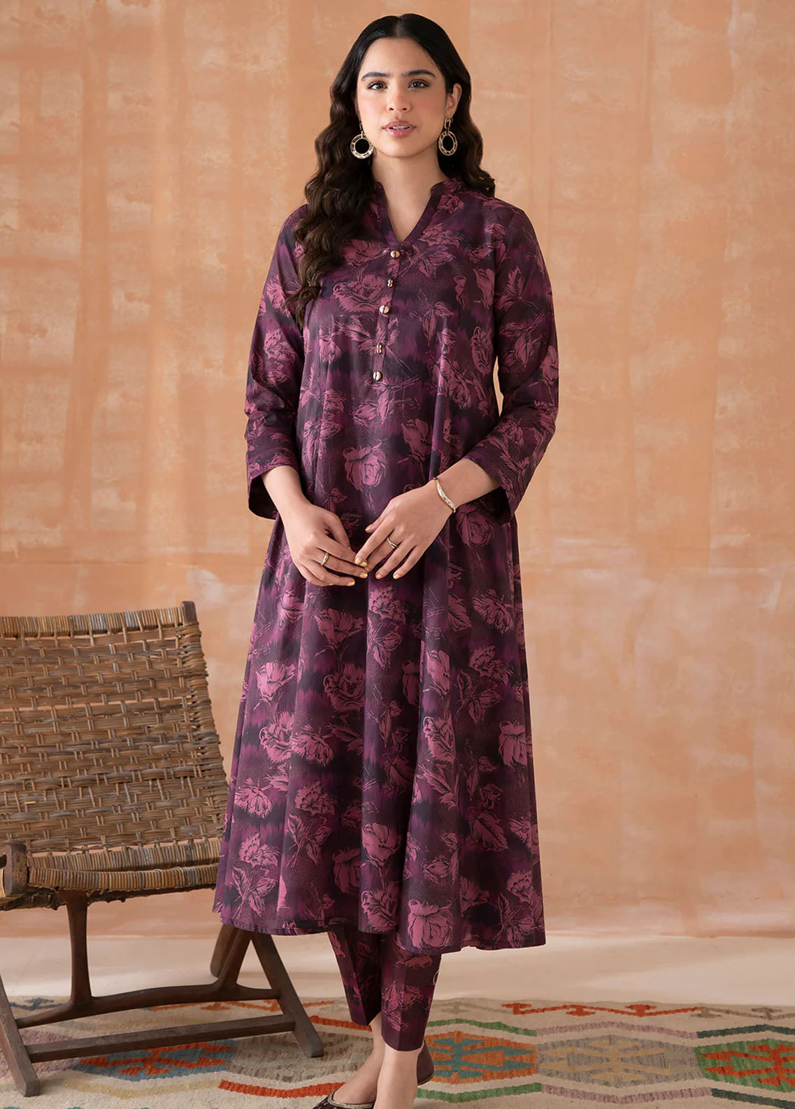 Declare Pret Printed Lawn 2 Piece Suit P1102-Purple