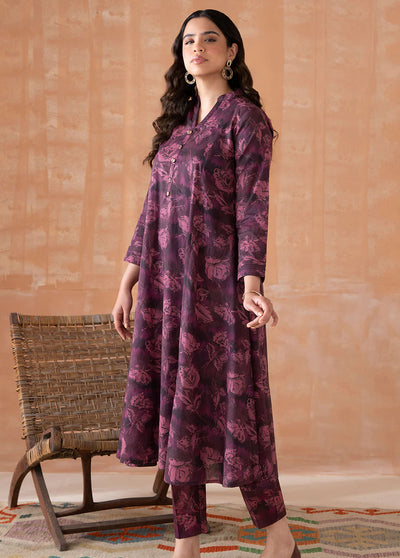 Declare Pret Printed Lawn 2 Piece Suit P1102-Purple