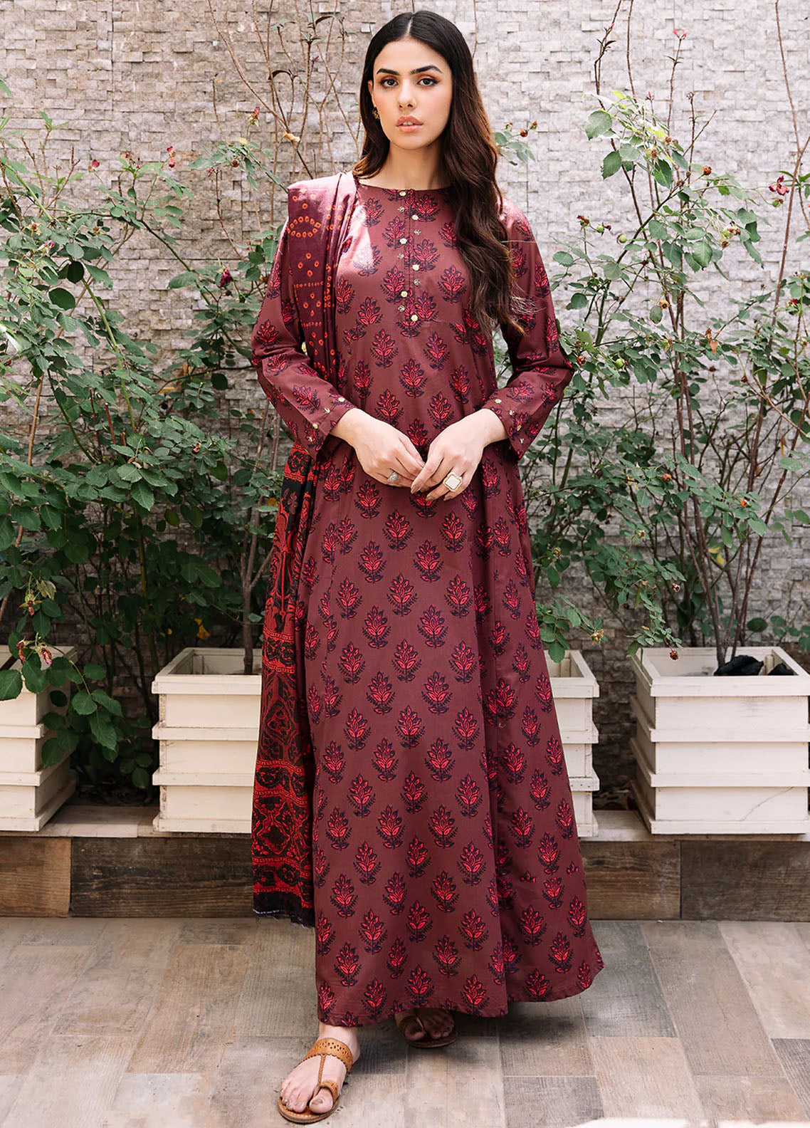 Declare Pret Printed Lawn 3 Piece Suit P1104