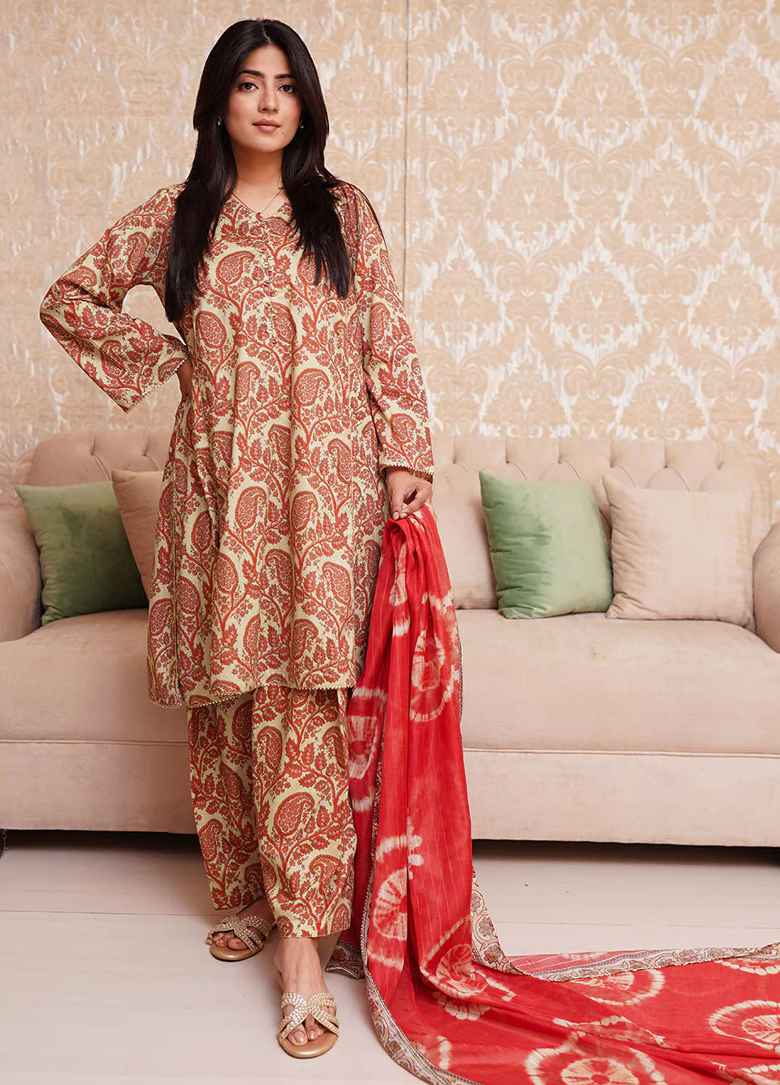 Declare Pret Printed Lawn 3 Piece Suit P1121A