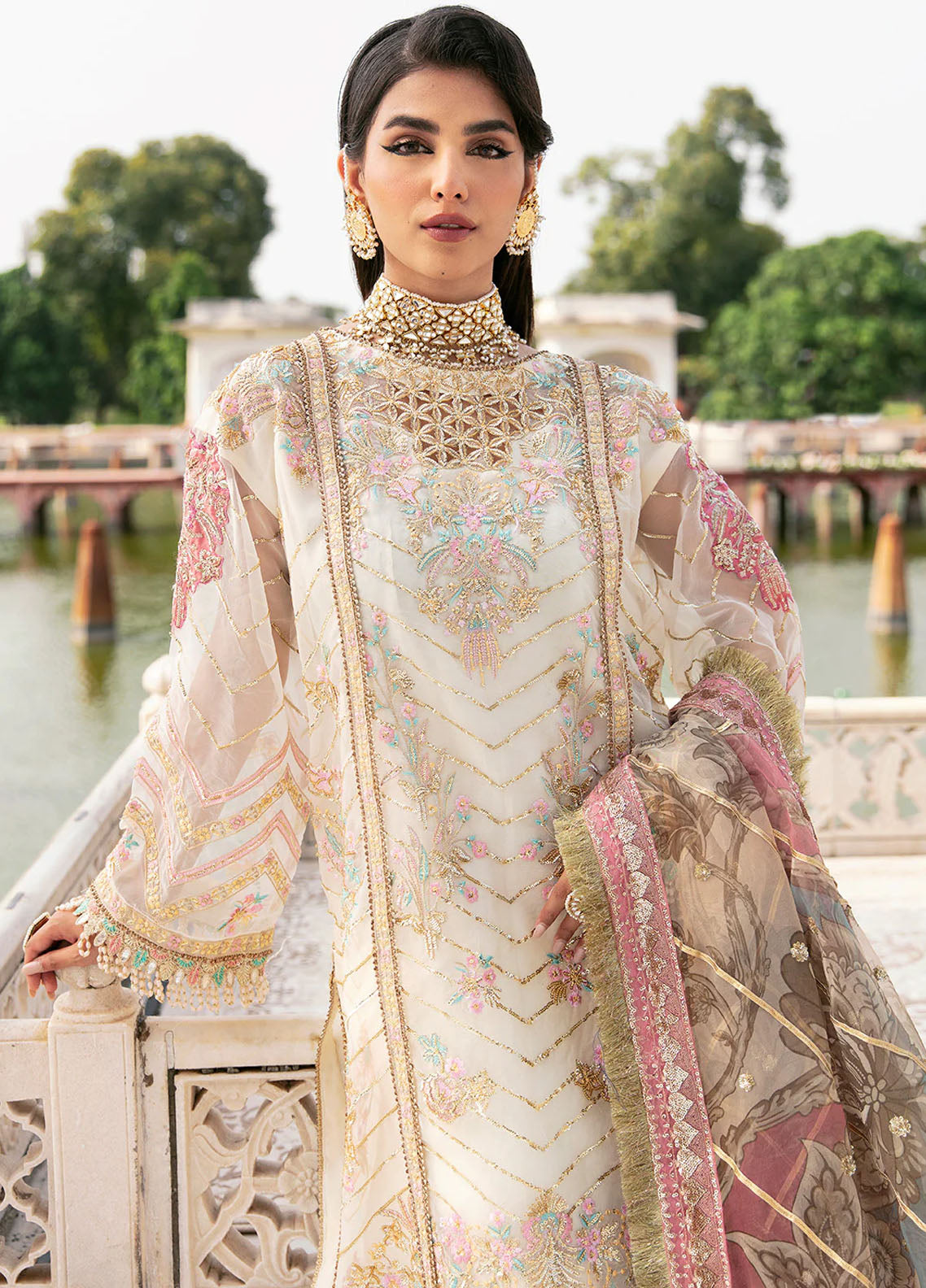 Declare Phul Motiya Da Luxury Unstitched Collection 2023 LFU-09 Kanwal