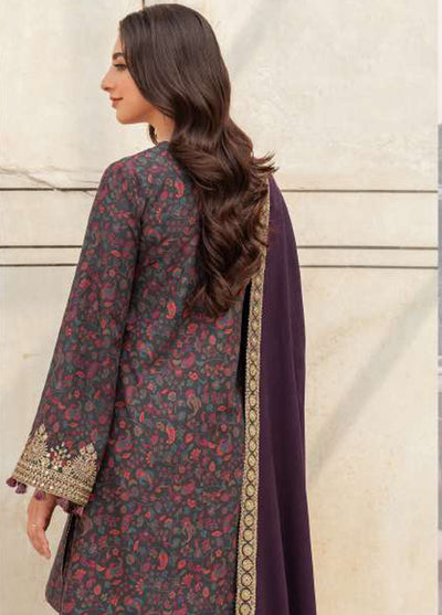 Delia By Jazmin Embroidered  Suit Unstitched 3 Piece JZ24DW D-07 - Winter Collection