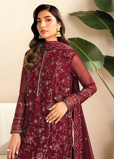 Deme by Xenia Embroidered Chiffon Suits Unstitched 3 Piece XE25DC D-03 Darya
