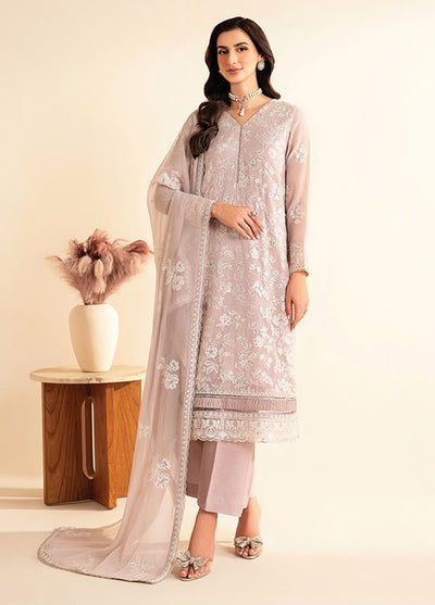 Deme by Xenia Embroidered Chiffon Suits Unstitched 3 Piece XE25DC D-04 Ahiti