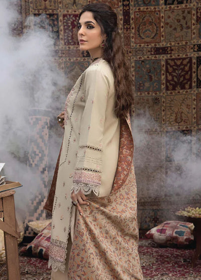 Denara By Humdum Embroidered Wool Suit Unstitched 3 Piece HD24D D-10 - Winter Collection