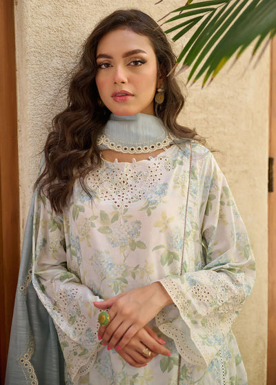 Dhanak Pret Embroidered Lawn 2 Piece Suit DC-2180 GREY