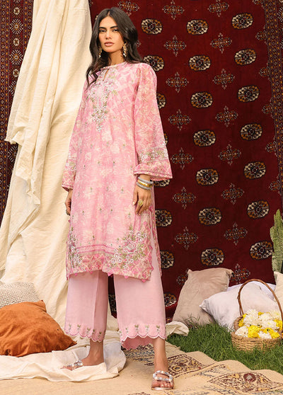 Dhanak Pret Embroidered Munar 2 Piece Suit DHK23M DA-2131 PINK