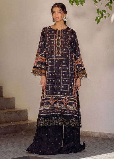 Dhanak Pret Embroidered Crepe silk 2 Piece Suit SS24DA-2511