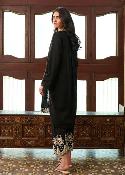 Dhanak Pret Embroidered Lawn 2 Piece Suit SS24DC-2327 Black