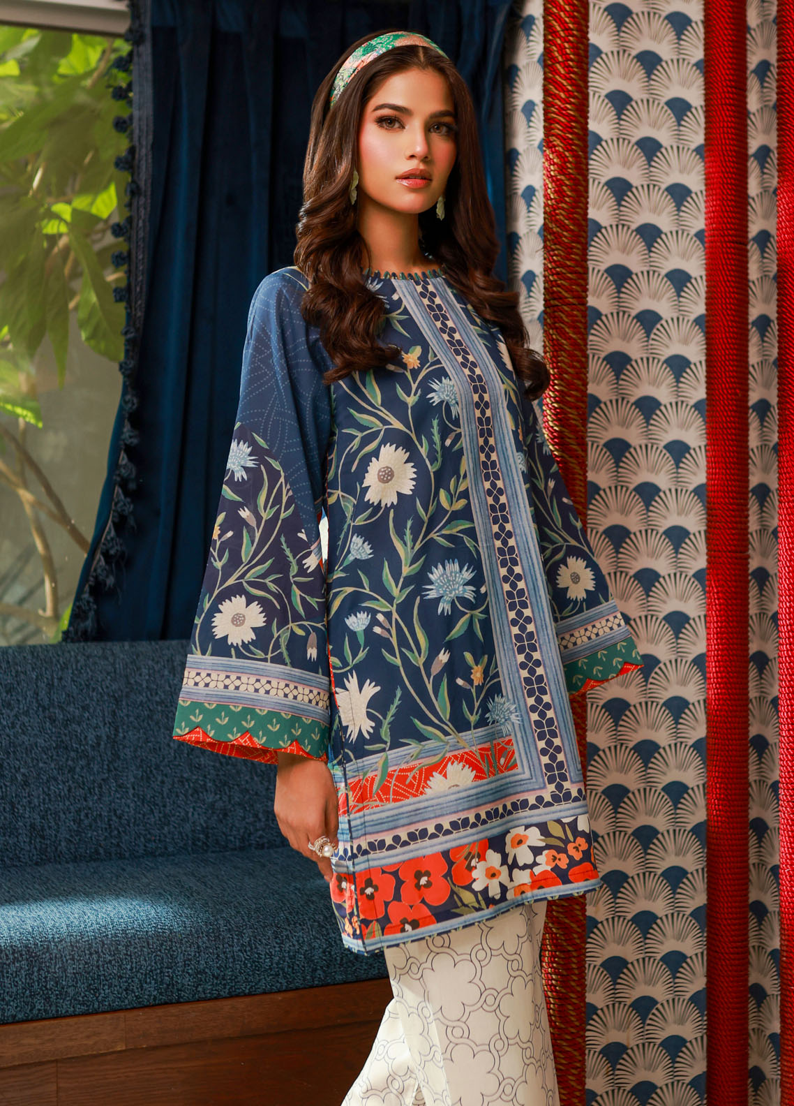 Dhanak Pret Printed Lawn 2 Piece Suit SS24DC-2522