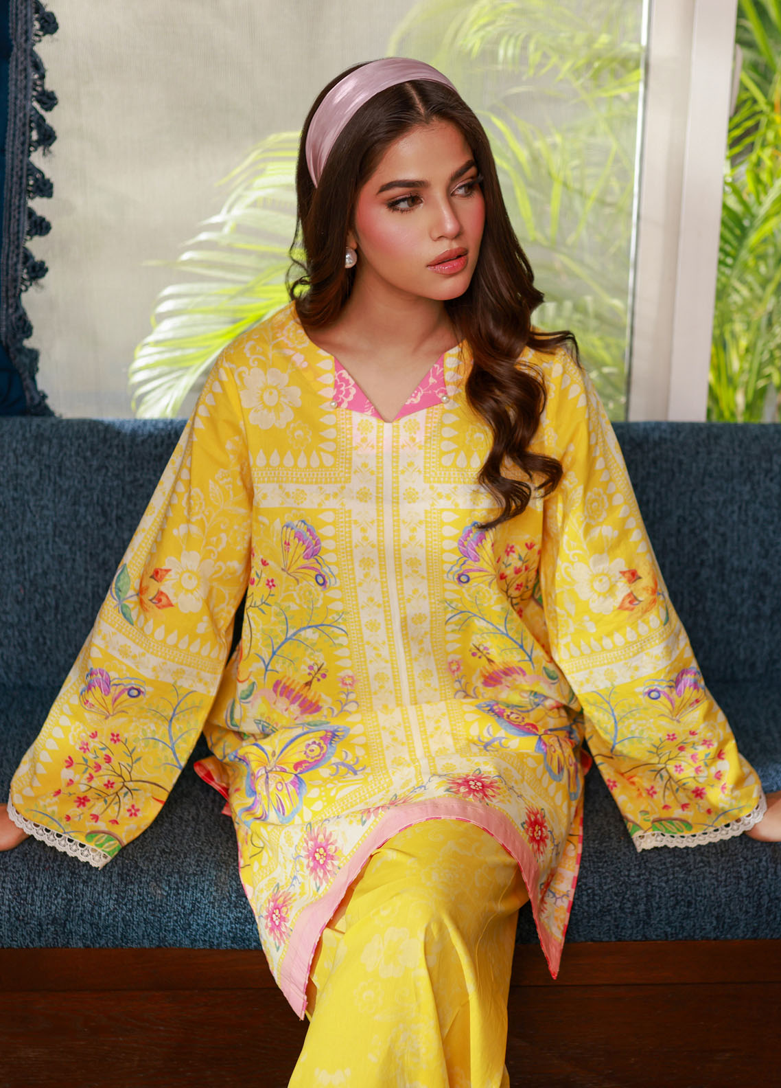 Dhanak Pret Printed Lawn 2 Piece Suit SS24DC-2524