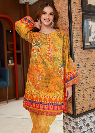 Dhanak Pret Printed Lawn 2 Piece Suit SS24DC-2532