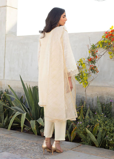 Dhanak Pret Embroidered 2 Piece Suit SS24DA-2284 OFF WHITE