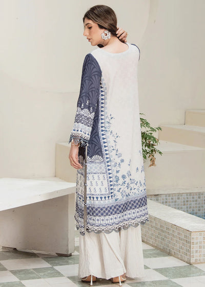 Dhanak Pret Embroidered Silk 2 Piece Suit DC-2238 OFF-WHITE