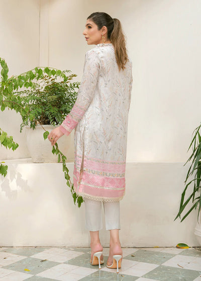 Dhanak Pret Embroidered Silk 2 Piece Suit DC-2245 GREY