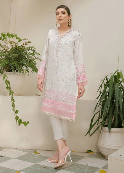 Dhanak Pret Embroidered Silk 2 Piece Suit DC-2245 GREY