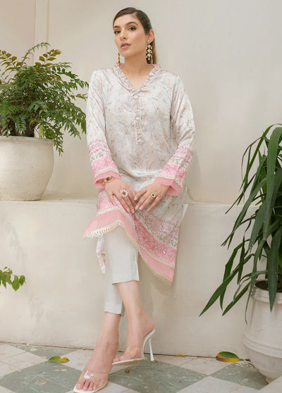 Dhanak Pret Embroidered Silk 2 Piece Suit DC-2245 GREY