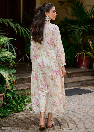 Dhanak Pret Casual Lawn Kurtie DC-0534 Beige