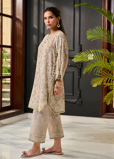 Dhanak Pret Embroidered Khaddar 2 Piece Suit DC-2281 GREY