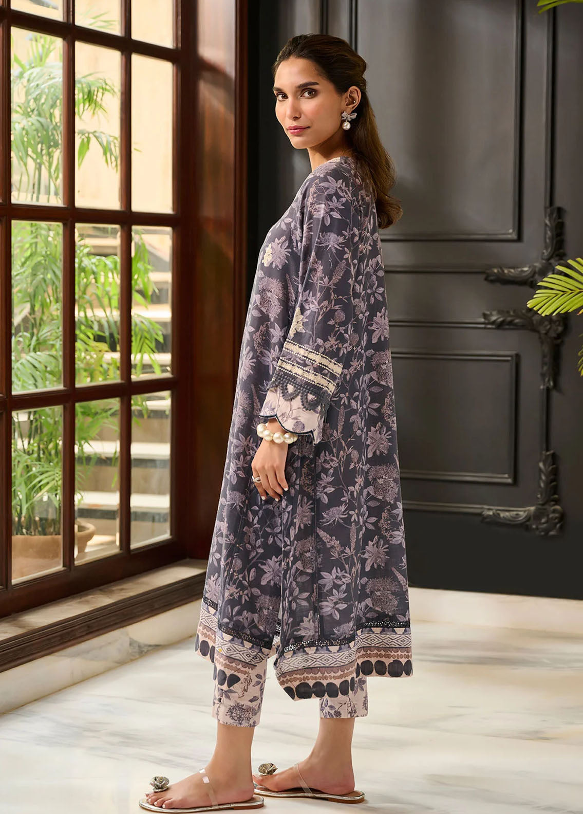 Dhanak Pret Embroidered Khaddar 2 Piece Suit DC-2284 BLUE