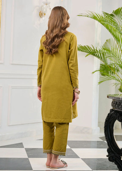 Dhanak Pret Embroidered Khaddar 2 Piece Suit DC-2250 GREEN