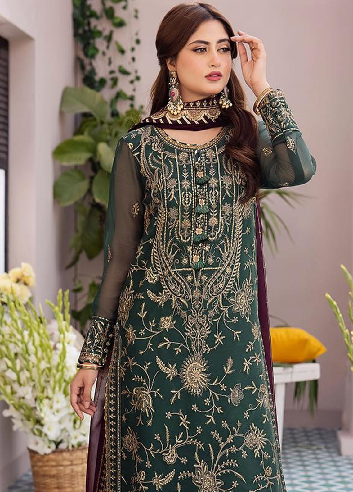 Dhanak Rang by Asim Jofa Luxury Festive Collection 2024 AJCF-10