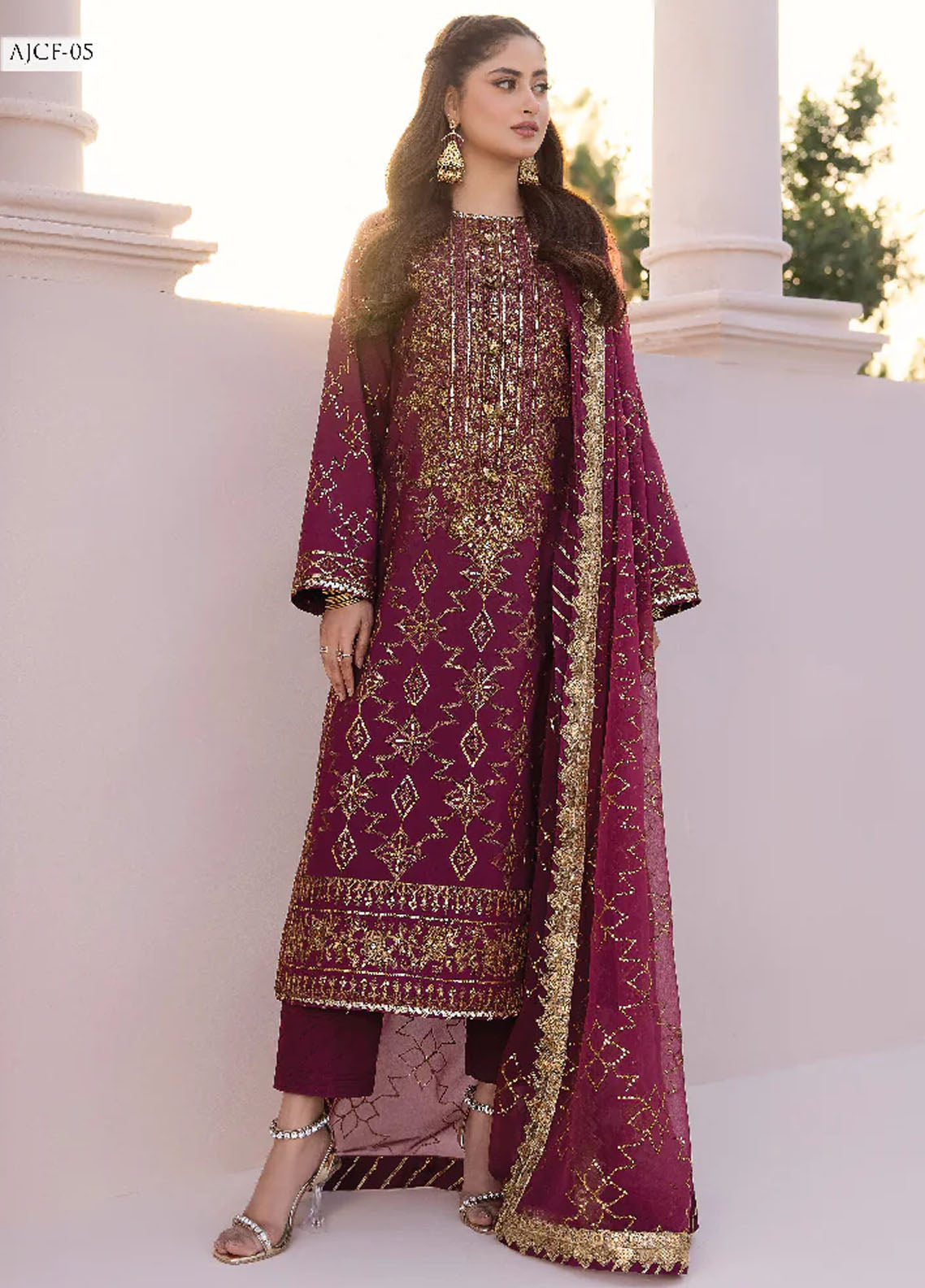 Dhanak Rang by Asim Jofa Luxury Festive Collection 2024 AJCF-05